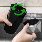 OUDEW Car Trash Can with Lid Mini Washable Vehicle Trash Can Desktop Center Console Dustbin Garbage Organizer