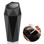 OUDEW Car Trash Can with Lid Mini Washable Vehicle Trash Can Desktop Center Console Dustbin Garbage Organizer