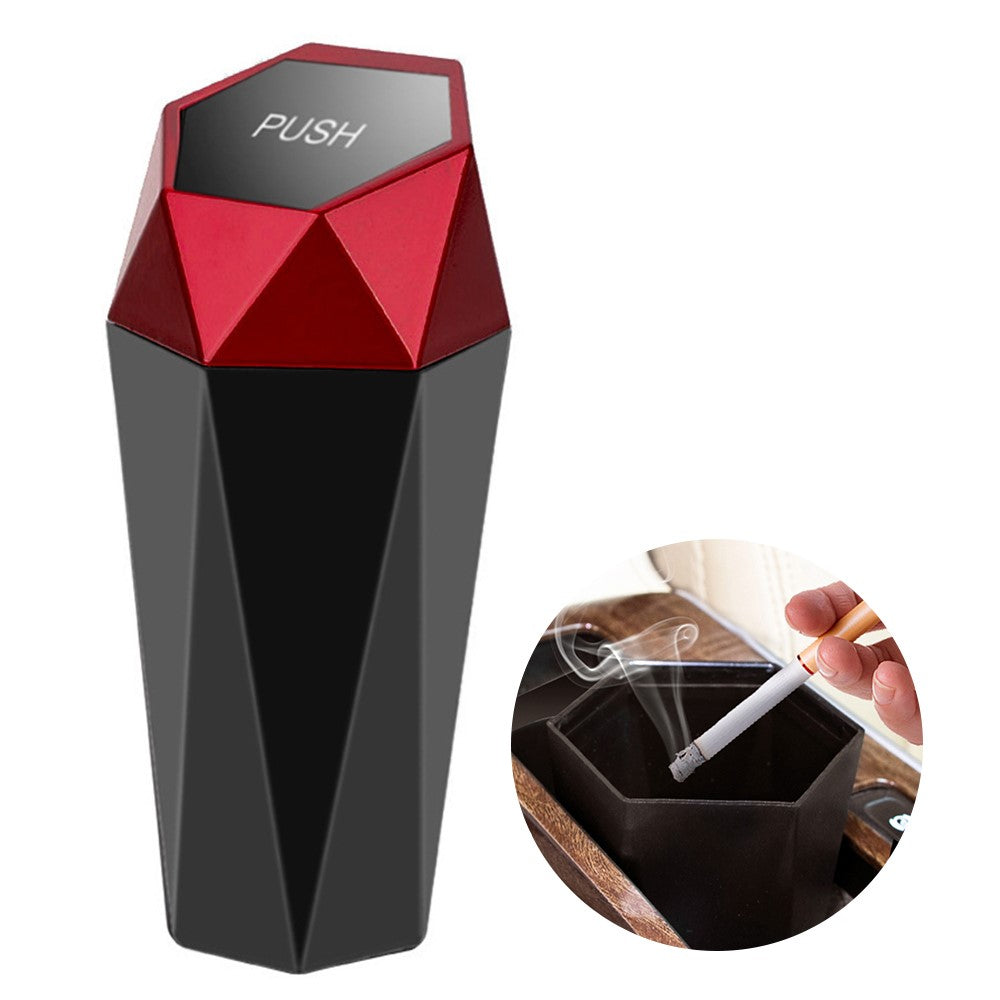 OUDEW Car Trash Can with Lid Mini Washable Vehicle Trash Can Desktop Center Console Dustbin Garbage Organizer