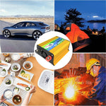 Tang I 12V til 220V 3000W intelligent bilinverter med dobbelt USB til camping og rejser