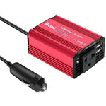MEIND M6500 150W bilstrømomformer 12V DC til 220V AC-konverter med dobbelt USB-porte