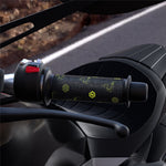 WUPP CS-974B1 1 Pair Stylish Pattern Motorcycle Heated Grips Handlebar Heating Pads 3-Gear Adjustable Motorbike Handlebar Heating Cover