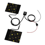 WUPP CS-974B1 1 Pair Stylish Pattern Motorcycle Heated Grips Handlebar Heating Pads 3-Gear Adjustable Motorbike Handlebar Heating Cover