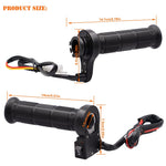 WUPP CS-203A1 1Pair Motorcycle Heated Grips for Winter Universal Electric Heating Handlebar 12V Modified Heating Grips Electric Scooter Handlebar