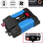 SOLIKETECH 300W Bil Power Inverter med Cigarettænderkabel, LED Batteridisplay 12V-220V Power Inverter Konverter
