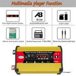 SOLIKETECH 300W Car Power Inverter with Bluetooth / MP3 / FM Multimedia Player 12V-220V Inverter Converter
