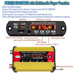 SOLIKETECH 300W Car Power Inverter with Bluetooth / MP3 / FM Multimedia Player 12V-220V Inverter Converter