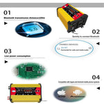 SOLIKETECH 300W Car Power Inverter with Bluetooth / MP3 / FM Multimedia Player 12V-220V Inverter Converter