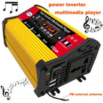 SOLIKETECH 300W 12V-110V Car Power Inverter with Bluetooth / MP3 / FM Multimedia Player Mini Inverter Converter