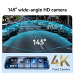 YESIDO KM24 Carplay Streaming Rearview Mirror Dash Cam Android Auto Airplay Screen