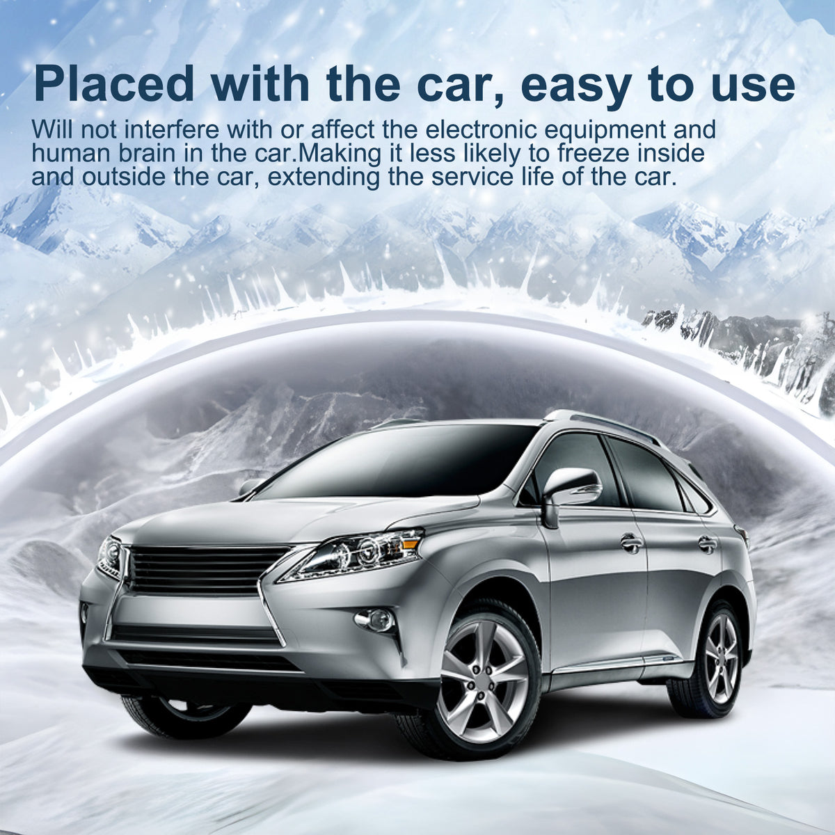 RAYHONG For Car Windshield / Side Mirror Solar Ice Removal Instrument Electromagnetic Insulation Anti-freeze Device