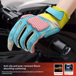 GOLOVEJOY Shock Absorbing Touchscreen Motorcycle Gloves Waterproof Winter Fleece Lined Mittens