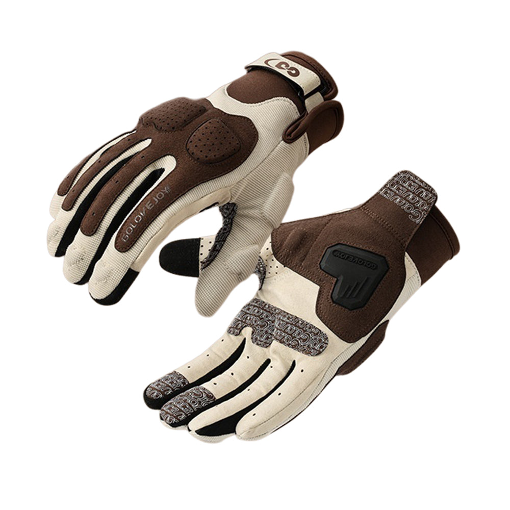 GOLOVEJOY Shock Absorbing Touchscreen Motorcycle Gloves Waterproof Winter Fleece Lined Mittens