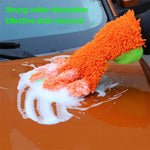 BY-835 Chenille Car Washing Glove Strong Water Absorption Double-sided Car Cleaning Glove