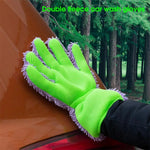 BY-835 Chenille Car Washing Glove Strong Water Absorption Double-sided Car Cleaning Glove