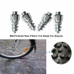 100 st 9 x 4 mm skruvdäckdubbar för bil, lastbil, motorcykel, cykel, dammdäcksdubbar