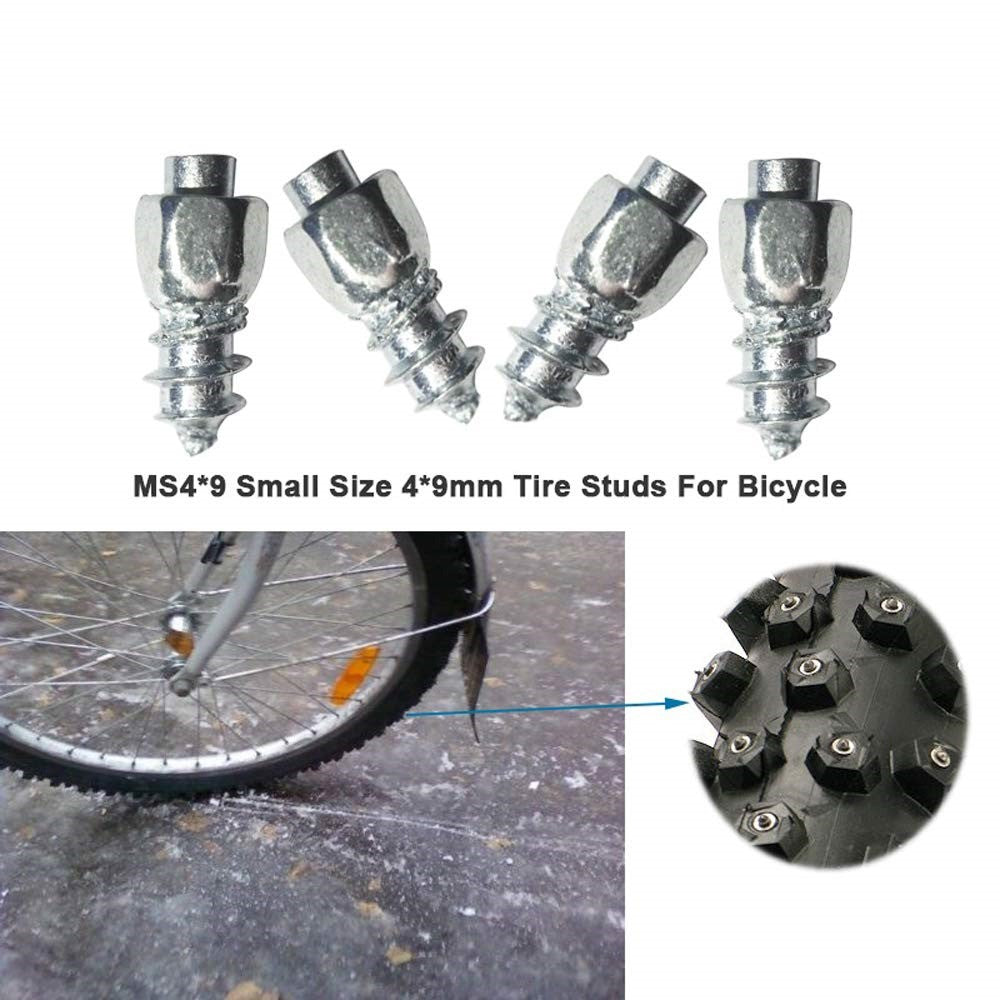 100 st 9 x 4 mm skruvdäckdubbar för bil, lastbil, motorcykel, cykel, dammdäcksdubbar