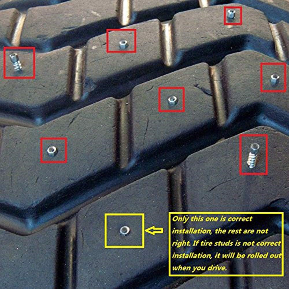100 st 9 x 4 mm skruvdäckdubbar för bil, lastbil, motorcykel, cykel, dammdäcksdubbar