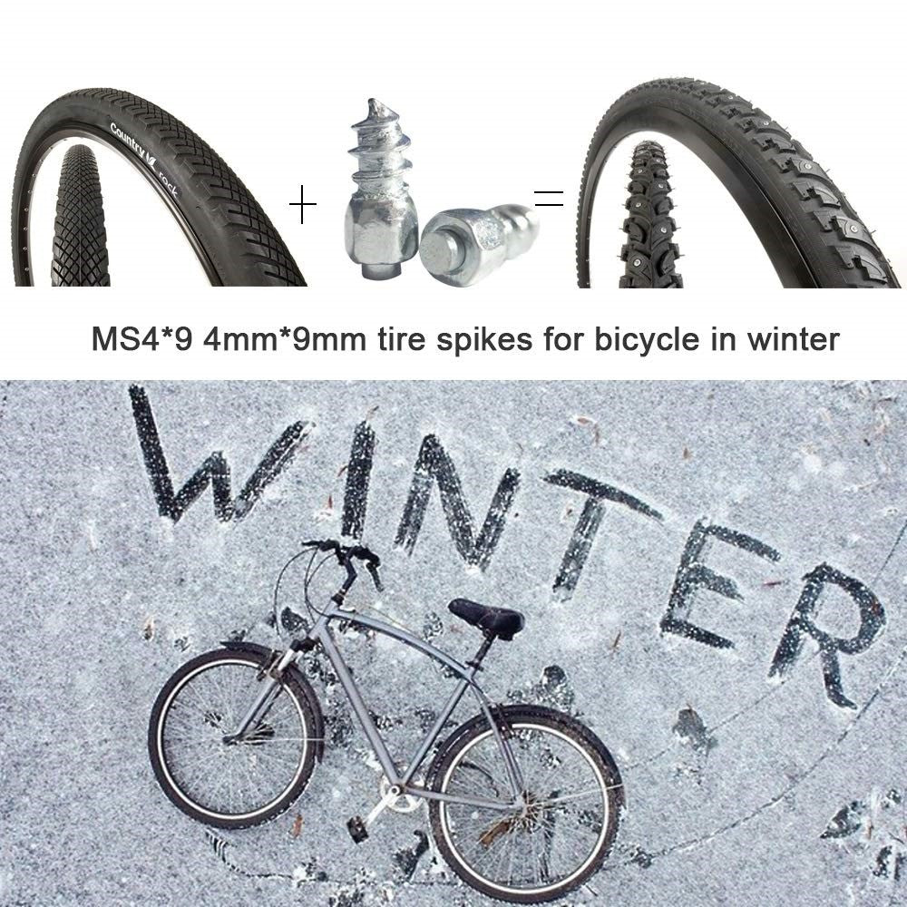 100 st 9 x 4 mm skruvdäckdubbar för bil, lastbil, motorcykel, cykel, dammdäcksdubbar