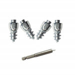 100 st 9 x 4 mm skruvdäckdubbar för bil, lastbil, motorcykel, cykel, dammdäcksdubbar