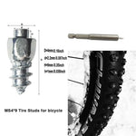 100 st 9 x 4 mm skruvdäckdubbar för bil, lastbil, motorcykel, cykel, dammdäcksdubbar