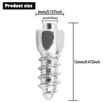 200 Pcs 12 x 4mm Screw-in Tire Studs Wheel Tire Studs for Car Truck Motorcycle Bicycle Boot Tire Spikes