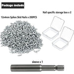 200 Pcs 12 x 4mm Screw-in Tire Studs Wheel Tire Studs for Car Truck Motorcycle Bicycle Boot Tire Spikes