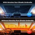 Car Windshield Sun Shade Umbrella Ice Crystal Cooling Foldable 240T Reflective UPF50+ Umbrella Cover
