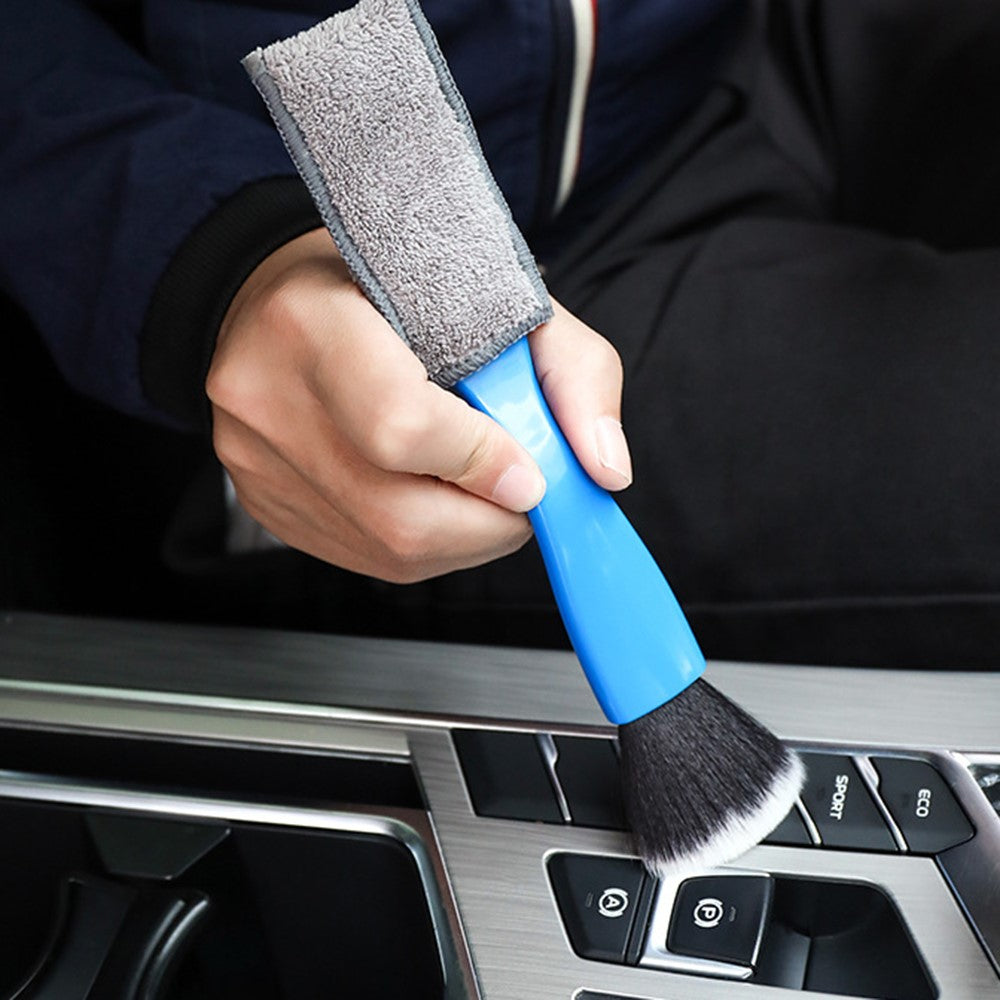 Car Air Conditioning Outlet Dust Removal Brush Multifunctional Dual-Head Auto Interior Cleaning Tool
