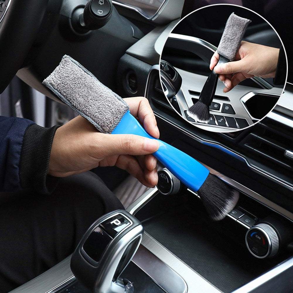 Car Air Conditioning Outlet Dust Removal Brush Multifunctional Dual-Head Auto Interior Cleaning Tool
