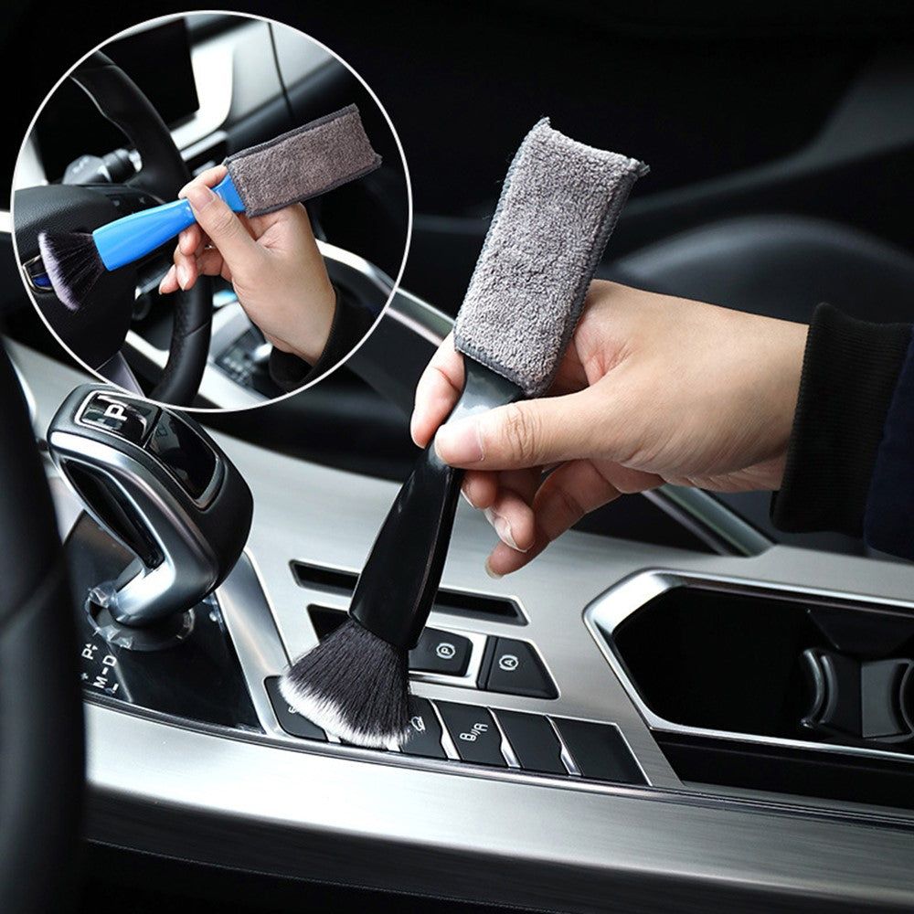 Car Air Conditioning Outlet Dust Removal Brush Multifunctional Dual-Head Auto Interior Cleaning Tool