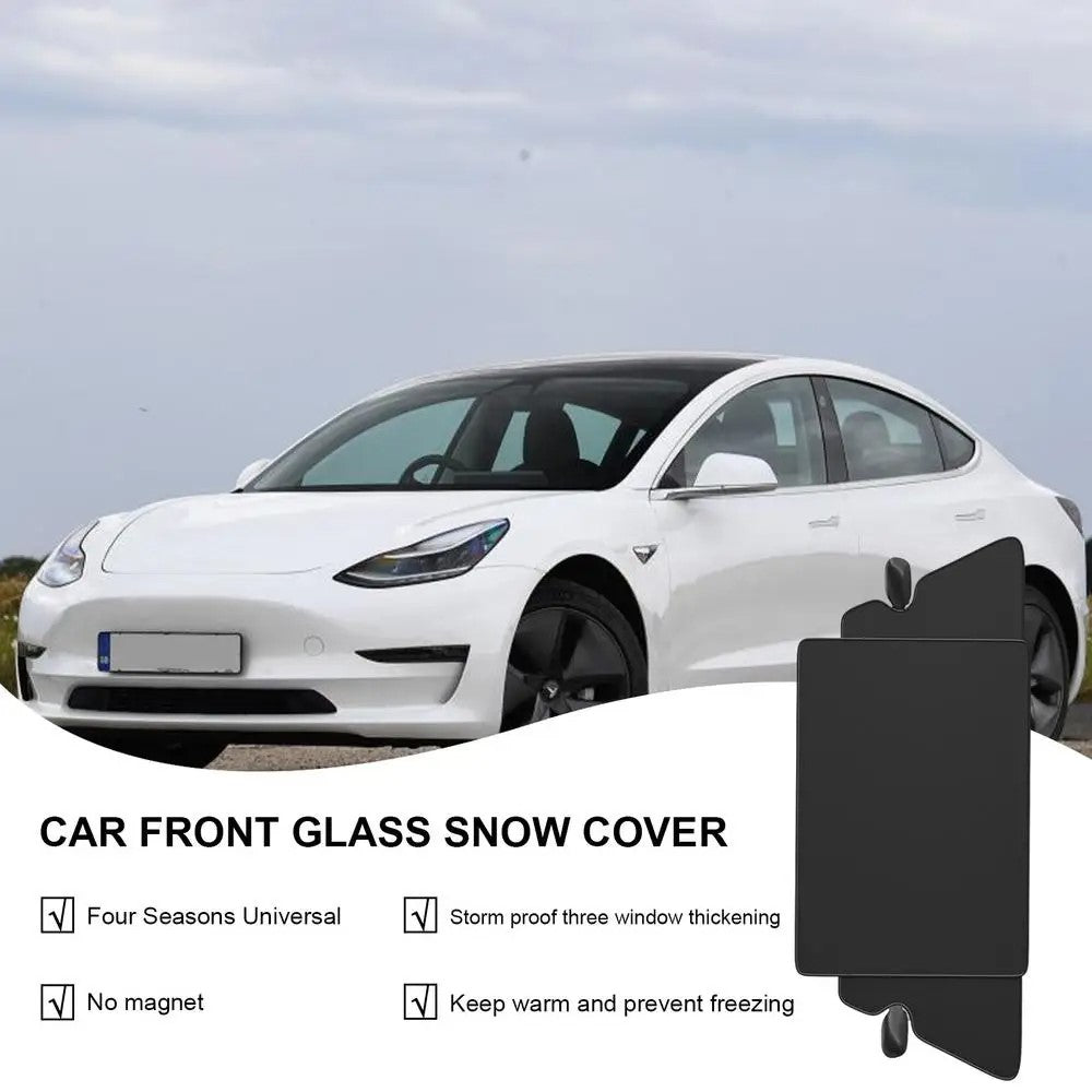 Car Windshield Snow Cover Oxford Cloth Snowproof Frost-proof Sun-proof Cover