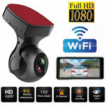 170 graders vidvinkel 1080P HD WiFi Dash Cam med nattesyn, G-sensor og bil DVR-kamera