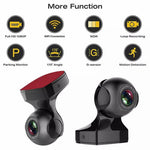 170 graders vidvinkel 1080P HD WiFi Dash Cam med nattesyn, G-sensor og bil DVR-kamera