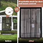115cm Magnetic Fly Screen RV Sliding Door Mosquito Net for Campervans Insect Proof Curtain