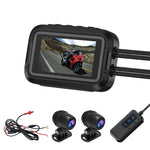 V9 Motorcycle Dash Cam Front and Rear Camera 1080P HD WiFi Night Vision IP65 Waterproof Dual Dash Camera