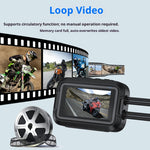 V9 Motorcycle Dash Cam Front and Rear Camera 1080P HD WiFi Night Vision IP65 Waterproof Dual Dash Camera