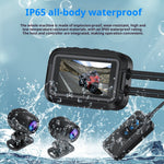 V9 Motorcycle Dash Cam Front and Rear Camera 1080P HD WiFi Night Vision IP65 Waterproof Dual Dash Camera