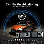 9728D 1080P WiFi Dash Cam HD 4 Channel Cameras with Night Vision Loop Recording