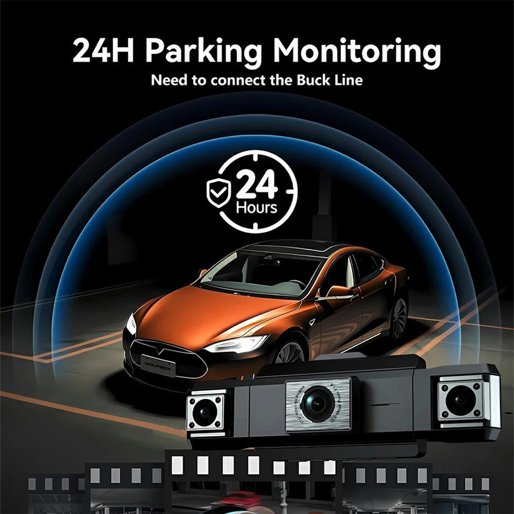 9728D 1080P WiFi Dash Cam HD 4 Channel Cameras with Night Vision Loop Recording