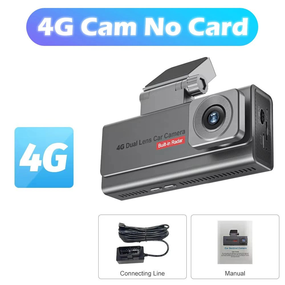 VM01-EU 1080P 4G WiFi Dual Lens Car Dash Cam with Night Vision Parking Monitor, EU Version