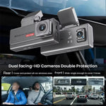 VM01-EU 1080P 4G WiFi Dual Lens Car Dash Cam with Night Vision Parking Monitor, EU Version