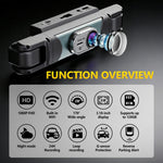 C315 4-Channel 1080P WiFi Dash Cam Parking Monitor G-sensor Loop Recording Night Vision Backup Camera