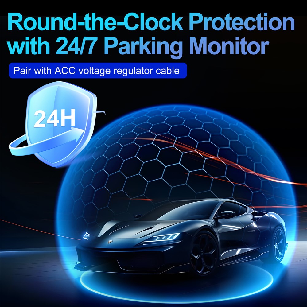L50 4K Dash Cam Front Rear Dual Camera 160 Degree Wide Angle WiFi Parking Monitor Driving Recorder