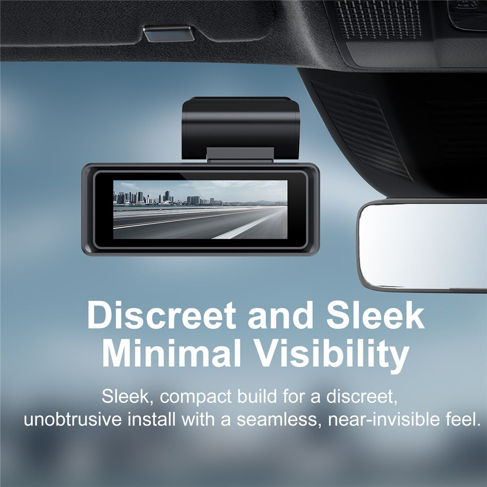 L50 4K Dash Cam Front Rear Dual Camera 160 Degree Wide Angle WiFi Parking Monitor Driving Recorder