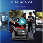 K17 Dual 4K Dash Cam Front and Rear Camera HDR Night Vision ADAS GPS Tracking 24H Parking Monitor Car DVR