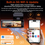 K19 4K Dash Cam ADAS Front Rear Dual Camera GPS 5G WiFi Night Vision Loop Recording Dash Camera Car DVR