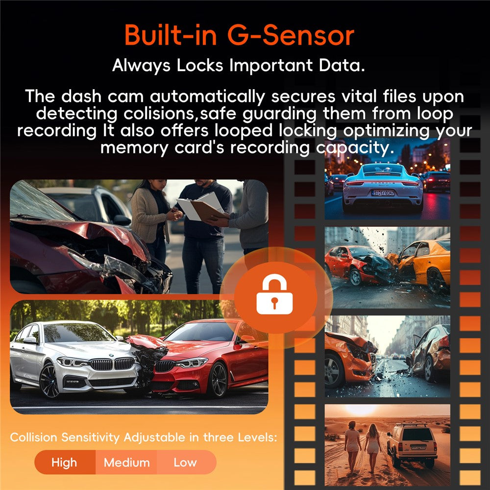 K19 4K Dash Cam ADAS Front Rear Dual Camera GPS 5G WiFi Night Vision Loop Recording Dash Camera Car DVR