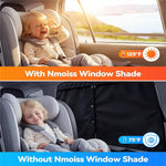NMOISS M Size Magnetic Car Side Window Sunshade Zipper Suction Cup Design UV Protection Privacy Curtain