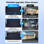 NMOISS M Size Magnetic Car Side Window Sunshade Zipper Suction Cup Design UV Protection Privacy Curtain